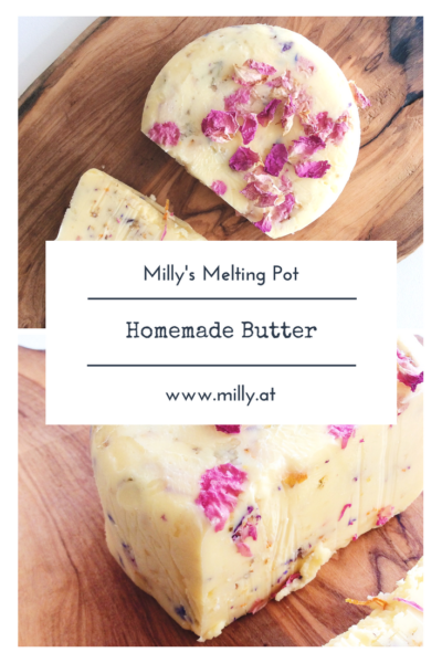 Are you crafty? Do you like doing things at home on your own? Well let me tell you: homemade butter is close to 0 effort and it tastes AMAZING! So creamy and in this case garlicky ! Let you mixer do the work for you and enjoy homemade butter in the easiest and quickest of ways! #butter #diy #recipe #fast