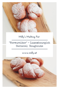 "Verwurelter" litteraly translated means "the messy/untidy ones". They are little knots, traditionally made of the left-over dough, and deep-fried.