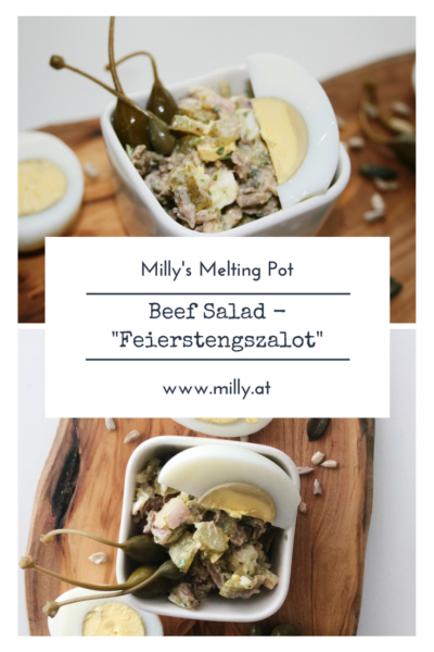 I have had cold beef dishes, but nothing compares to the "Feierstengszalot" and how it combines so many different flavours in a very special way. #recipe #meat #luxembourg