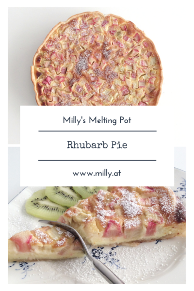 Rhubarb is one of the first spring messengers and you can use it in many recipes! My favorite is still this really quick rhubarb pie! #rhubarb #pie #recipe #quick