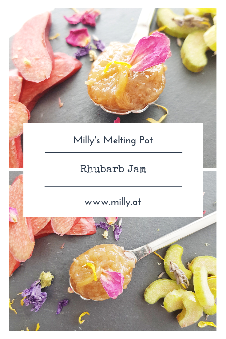 This recipe for a quick rhubarb jam will make you happy all year round! #rhubarb #jam #spring #sweet #breakfast #marmelade