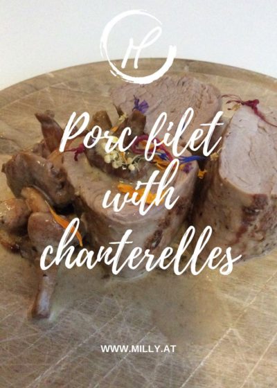 If you are looking for an idea for your next sunday lunch, then you need to try this recipe: porc filet with a mustard crust and a creamy chanterelle auce! Perfect for a special occasion!
