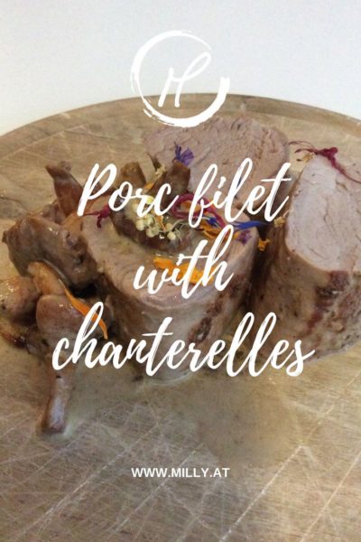 If you are looking for an idea for your next sunday lunch, then you need to try this recipe: porc filet with a mustard crust and a creamy chanterelle auce! Perfect for a special occasion!