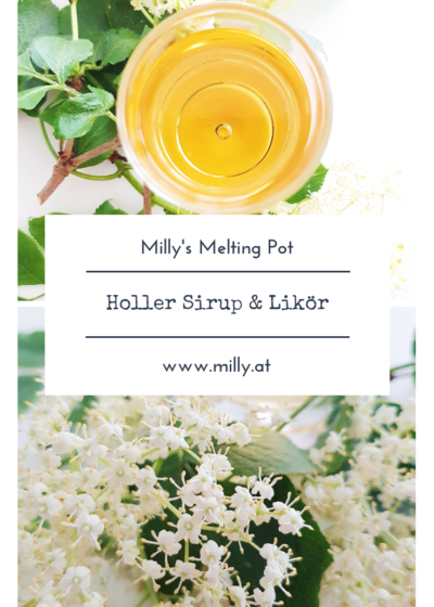 Selber genießen oder verschenken - jeder wird dieses Zitronenmelisse- Holunderblüten Likör lieben! #holler #holunder #likör #sirup #frühling