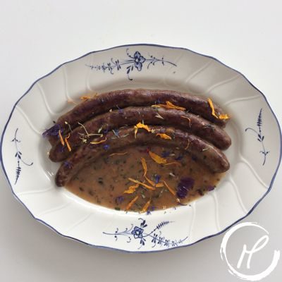 Wainzosiss, sausage, grobe bratwurst, mustard, senf, estragon, terragon