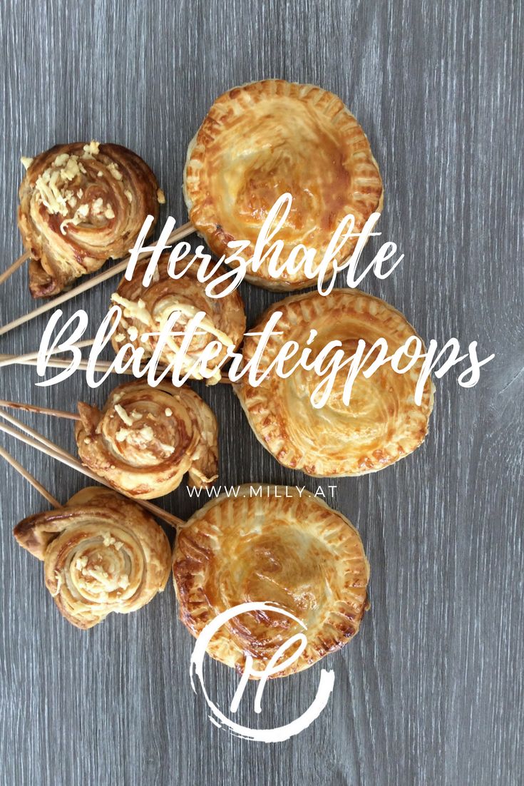 Solche herzhaften Blätterteigpops sehen als "Blumenstrauß" toll aus zum Aperitif serviert und gehen Ruck-Zuck. Blätterteig und Füllung - fertig!