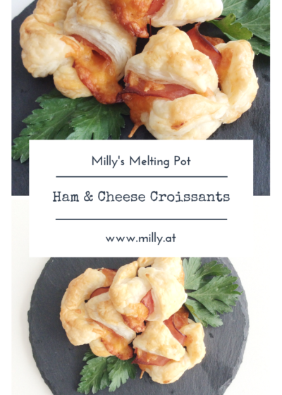 If you have the ingredients, you can make these croissants in less than 10 minutes. They are ideal as an aperitif, as fingerfood or on a salad as a starter.