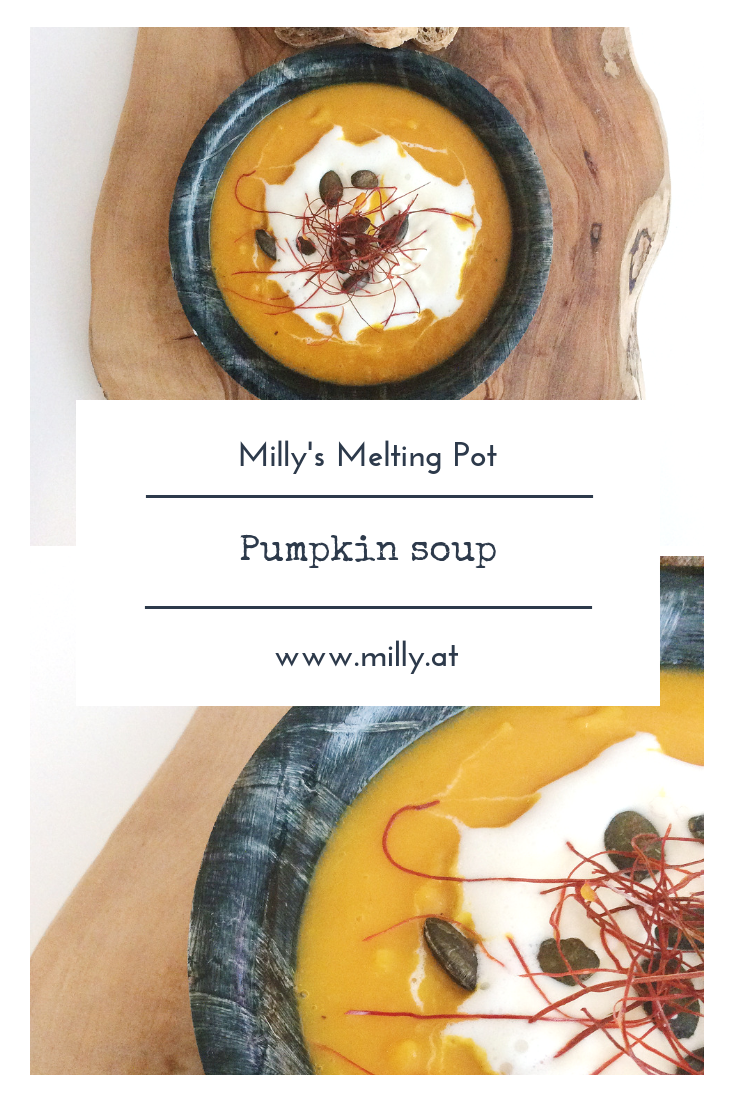 Autumn has started and what better than a pumpkin soup with a little bit of fire to warm yourself up when its chilly. #recipe #soup #pumpkin