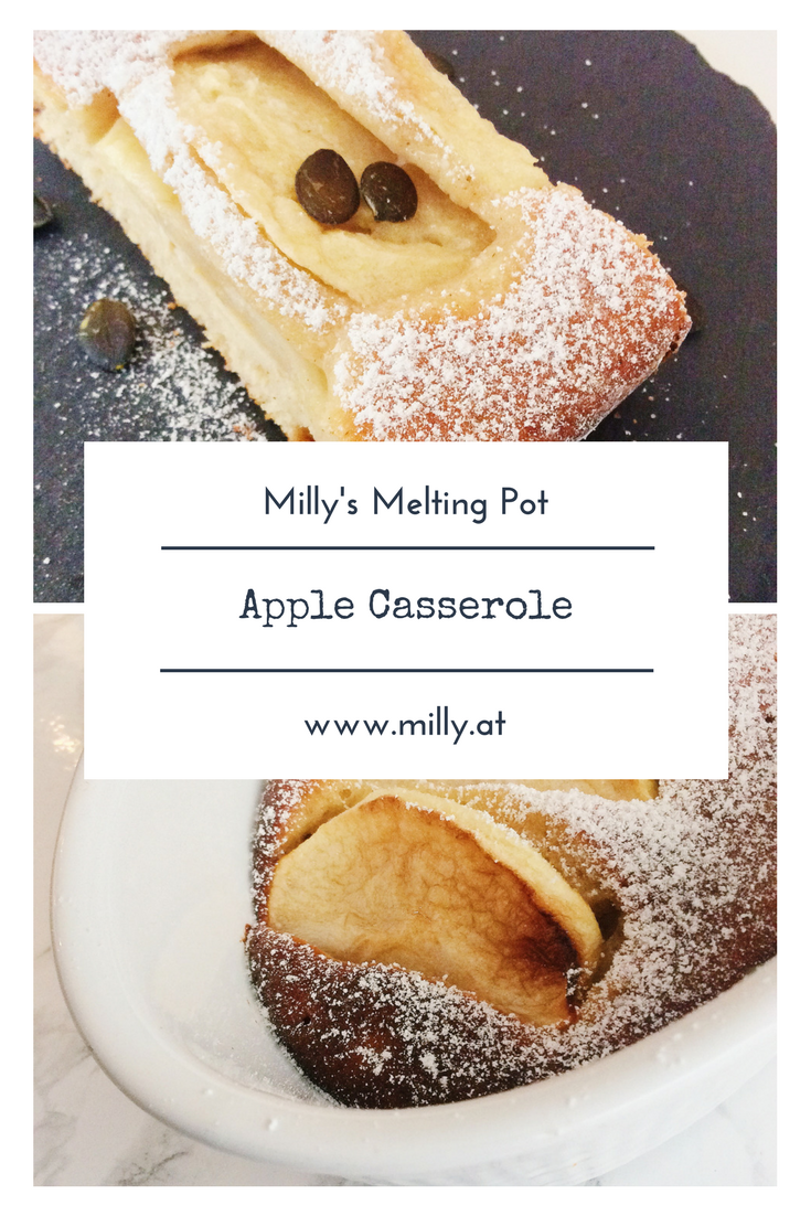 With autumn comes the harvests of all the delicious fruits. I specifically like our local apples when it comes to cooking and baking. As a child my grandmother often made a specific apple casserole with a lot of eggs and sugar. I can still taste it sometimes :) #recipe #apple #dessert #quick #easy