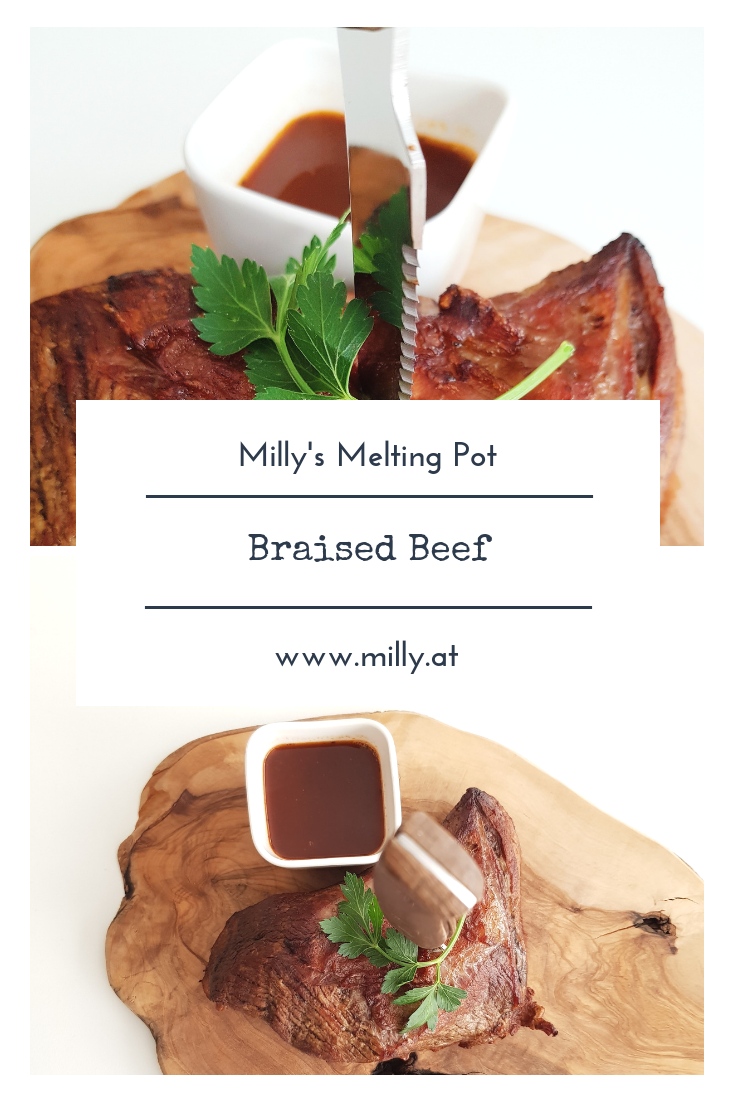 For an easy and hearty autumn sunday meal, try this braised beef! Its delicious and souwarming! # meat #sunday #roast