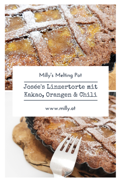eine Variante der originalen Linzertorte, bietet diese Torte eine Kombination aus einem Teig mit kakao und Chili und eine Fülle aus Orangenmarmelade! #rezept #linzertorte #österreich #dessert #süss