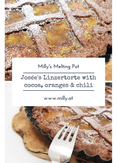 A little different than the original, you must try this chocolatey recipe for Linzertorte with a cocoa and chili dough with orange marmelade! #recipe #dessert #quick #austria #sweet