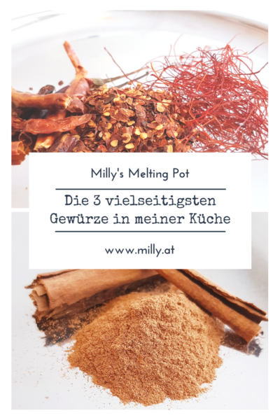 Entdecke die 3 vielseitigsten Gewürze in meiner Küche. Diese 3 verwende ich fast jeden Tag und gehören zu vielen internationalen Küchen einfach dazu! #gewürze #kümmel #chili #zimt