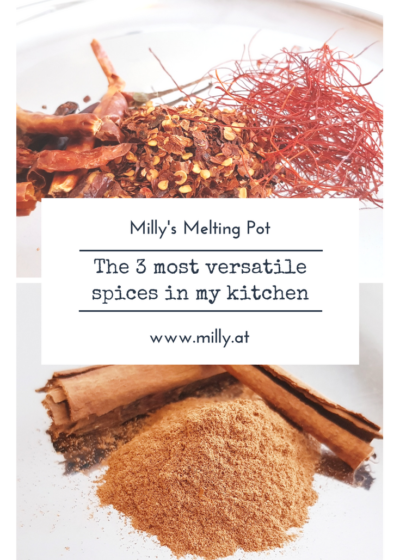Discover the 3 most versatile spices in my kitchen. I use these 3 nearly every day and they play an important role in many different international cuisines! Also discover their health benefits! #spices #healthy #cumin #chili #cinnamon