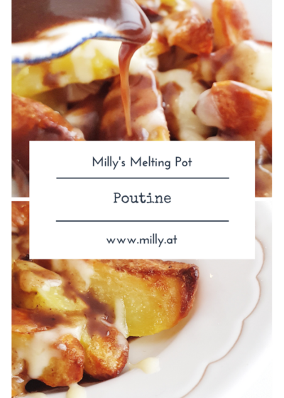 Poutine, a fast-food from Quebec, is the ultimate comfort-food. Try my version with a lot less fat! #recipe #snack #quebec #poutine #fastfood