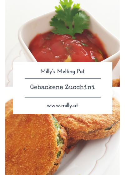 Diese gebackenen Zucchini Taler, frittiert oder aus dem Ofen, sind ideal als Vorspeise oder Salatbeilage. #Rezept #schnell #zucchini #vorspeise #fingerfood