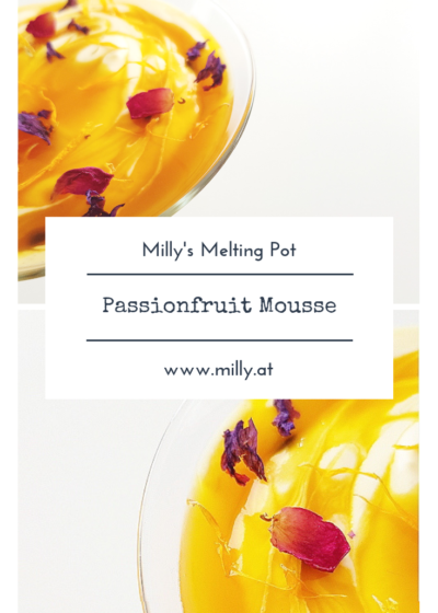 This light passionfruit mousse is done in 10 minutes and can be served at any occasion. It is also delicious when frozen!