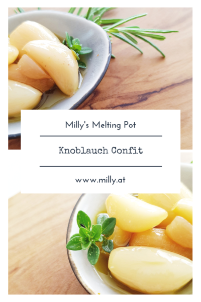 Dieses Knoblauch Confit ist einfach zu machen und verwandelt scharfen Knoblauch in samtig weichen und würzigen Knoblauch! #knoblauch #confit #vorspeise