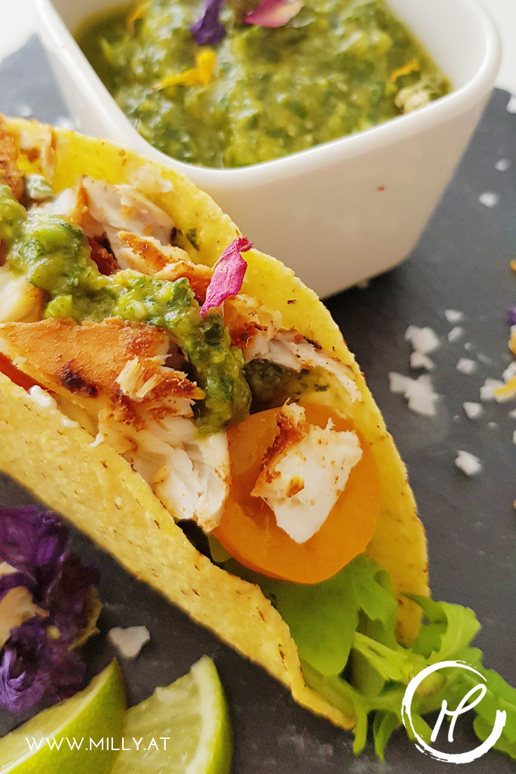 In true fusion food fashion - these tacos combine 2 very important things: they are delicious, and they make you love fish!!!