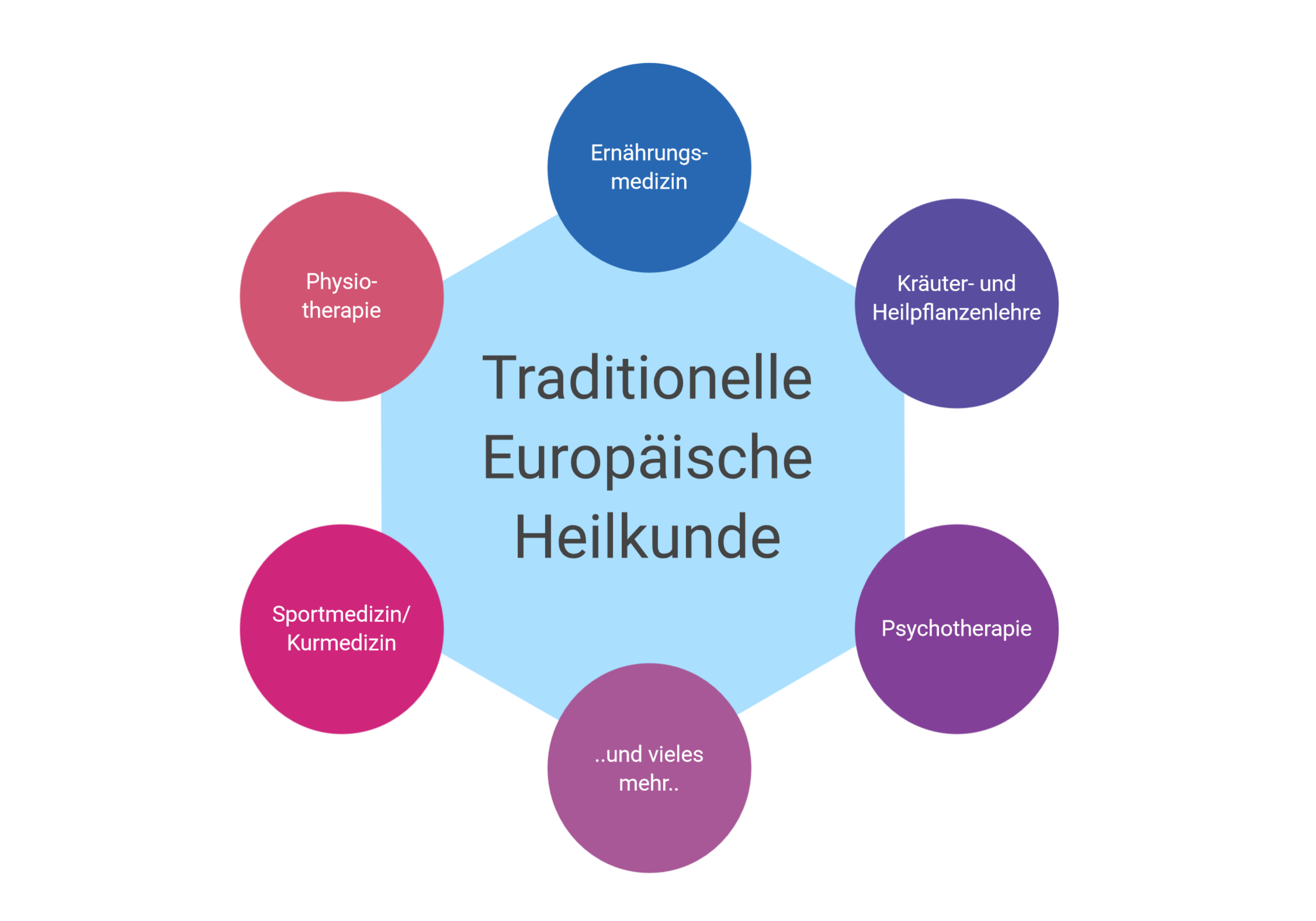 Hier in Europa gibt es die Traditionelle Europäische Heilkunde, die sich mit den lokalen Pflanzen und deren Heilkräften auseinandersetzt.