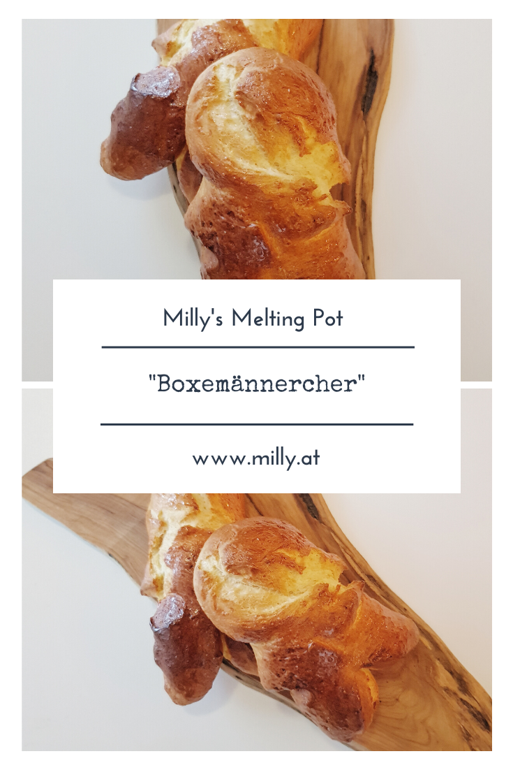 The 6th of december is an important day in Luxemburg, especially for kids - it's St. Nicolas day! And one cake I really miss here is the traditional "Boxemännchen" - a little man made of a yeast dough.