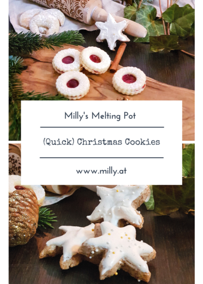 My 5 favorite Christmas Cookie recipes: Gingerbread, Linzer Augen, Vanilla Crescent Cookies, Cinnamon stars and a quick recipe for Spekulatius.